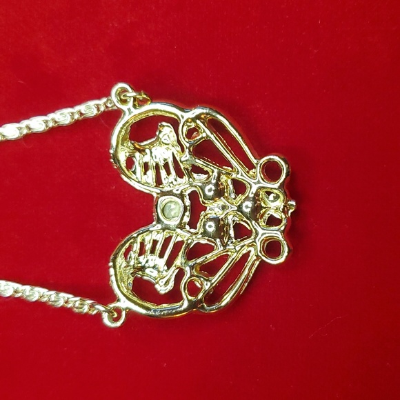 Vintage AB Rhinestone Lavalier Necklace - 1950s - Picture 4 of 9